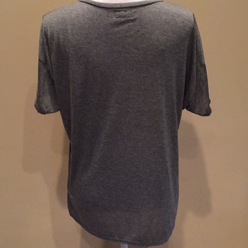Lauren Moshi Butterfly Tee Shirt Gray - Picture 3 of 6